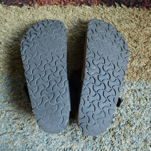 Birkenstock Gizeh Birko-Flor Black Thong Sandals Size 40 L9/M7 Boho Classic - Picture 8 of 9